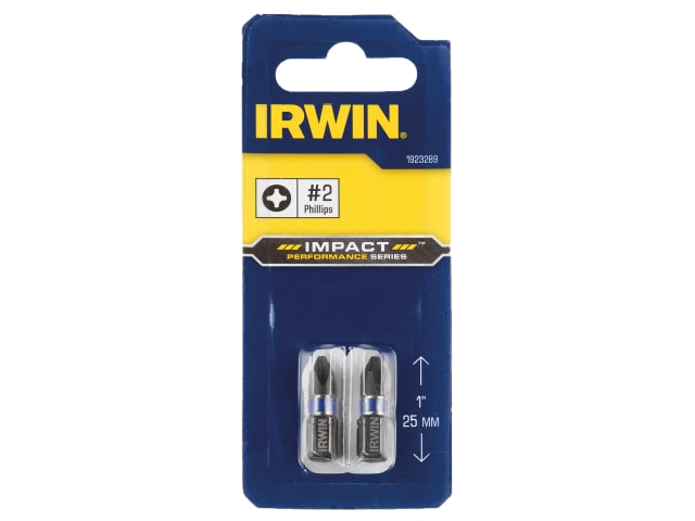 Impact Screwdriver Bits Phillips PH2 25mm (Pack 2) IRW1923289 - Image 3