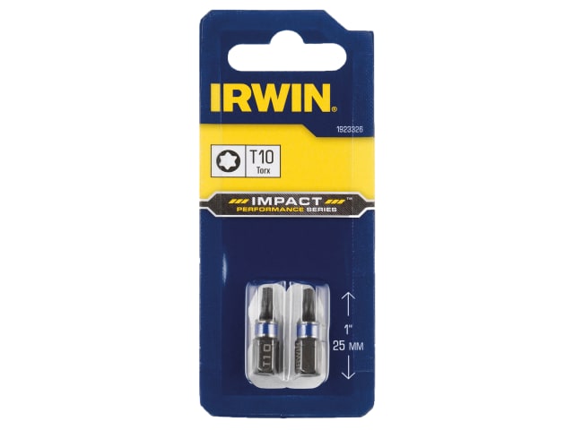 Impact Screwdriver Bits TORX TX10 25mm (Pack 2) IRW1923326 - Image 2
