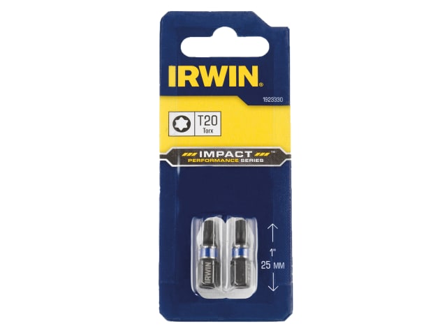 Impact Screwdriver Bits TORX TX20 25mm (Pack 2) IRW1923330 - Image 3
