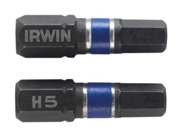 Impact Screwdriver Bits Hex 5.0 x 25mm (Pack 2) IRW1923346