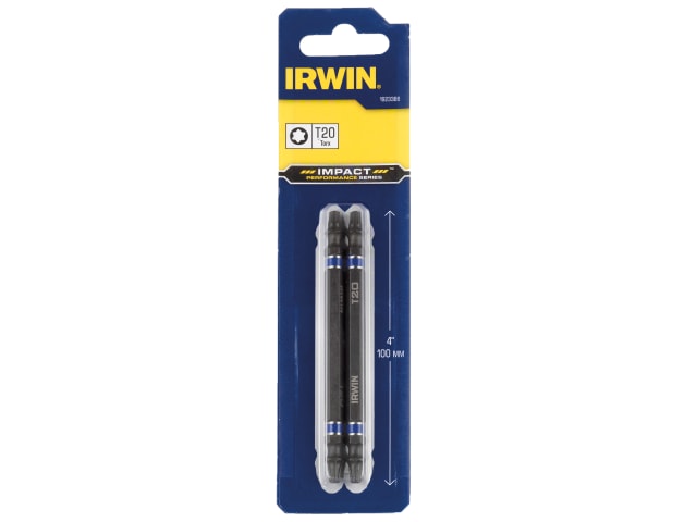 Impact Double-Ended Screwdriver Bits TORX TX20 100mm (Pack 2) IRW1923386 - Image 2