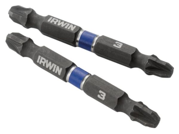 Impact Double-Ended Screwdriver Bits Pozi PZ3 60mm (Pack 10) IRW1923412 - Image 2