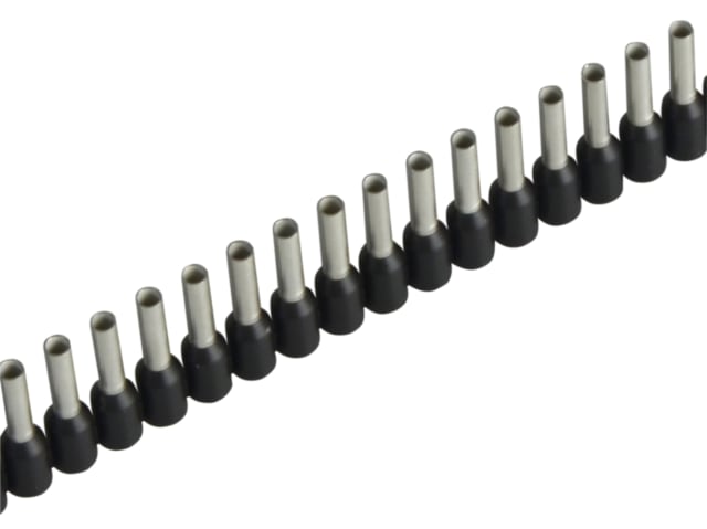 Wire End Sleeves 1.5 x 8mm Black 500 Piece JOK60115 - Image 2