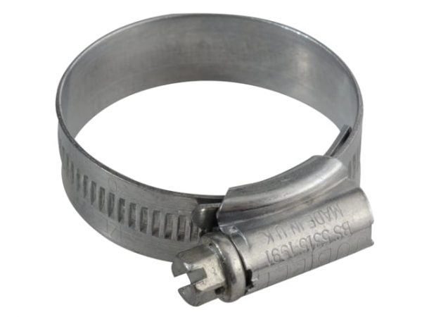 1X Zinc Protected Hose Clip 30 - 40mm (1.1/8 - 1.5/8in) JUB1X