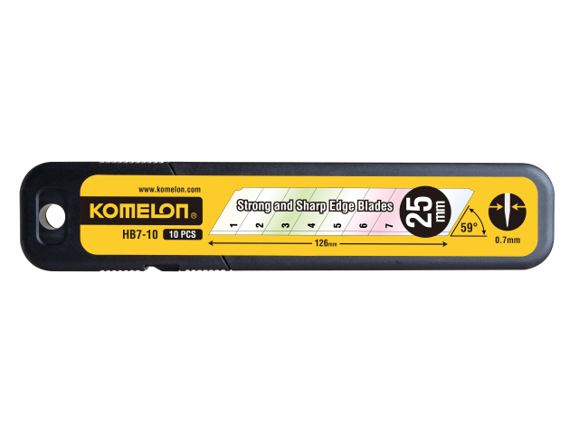 Snap-Off Blades 25mm (Pack 10) KOMHB710