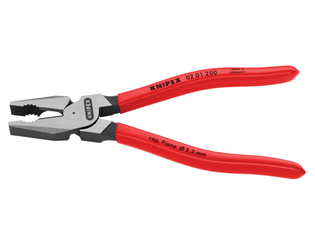 High Leverage Combination Pliers PVC Grip 200mm (8in) KPX0201200 - Image 2