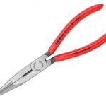 Long Snipe Nose Side Cutting Pliers PVC Grips 200mm (8in) KPX2611200