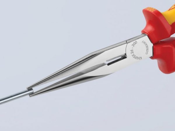 VDE Long Snipe Nose Side Cutting Pliers 200mm KPX2616200 - Image 5