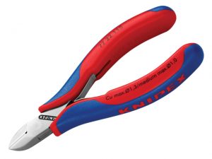 Electronic Diagonal Cut Pliers - Round Non Bevelled 115mm KPX7722115