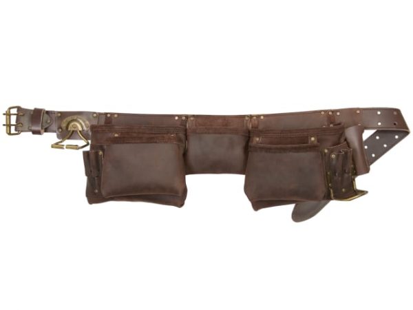 19427 Oil Leather Construction Apron 12 Pocket KUN19427