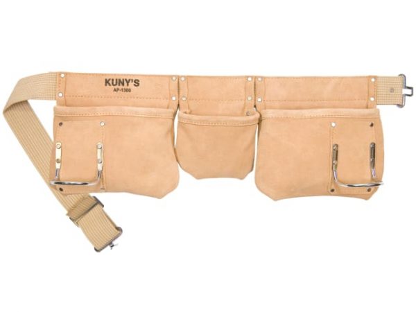 AP-1300 Carpenter's Apron 5 Pocket Suede Leather KUNAP1300