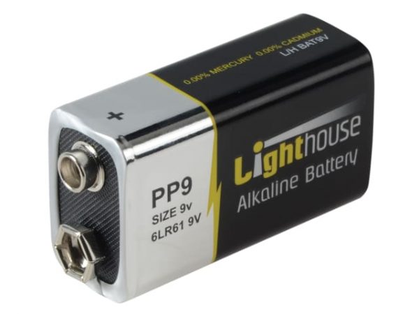 9V LR61 Alkaline Battery 1100 mAh (Single Pack) L/HBAT9V