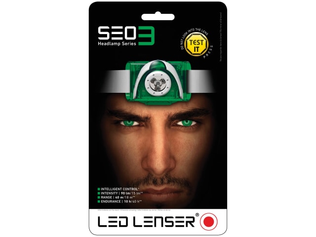 SEO3 LED Headlamp - Green (Test-It Pack) LED6103 - Image 2