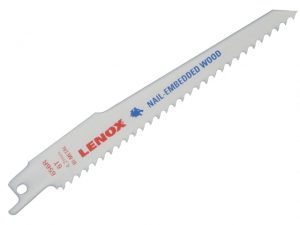 20572-656R Wood Cutting Reciprocating Saw Blades 150mm 6 TPI (Pack 5) LEN20572
