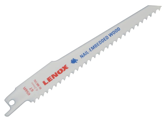 20572-656R Wood Cutting Reciprocating Saw Blades 150mm 6 TPI (Pack 5) LEN20572