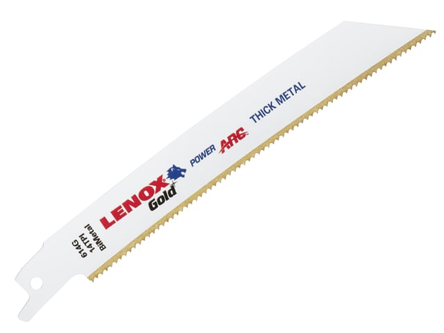 614GR Gold® Metal Cutting Reciprocating Saw Blades 150mm 14 TPI (Pack 5) LEN614GR