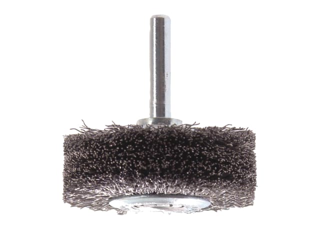Wire Wheel Brush with Shank 50 x 20mm - 0.30 Steel Wire LES415164