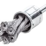 Knot End Brush with Shank 22mm -  0.35 Steel Wire LES454278