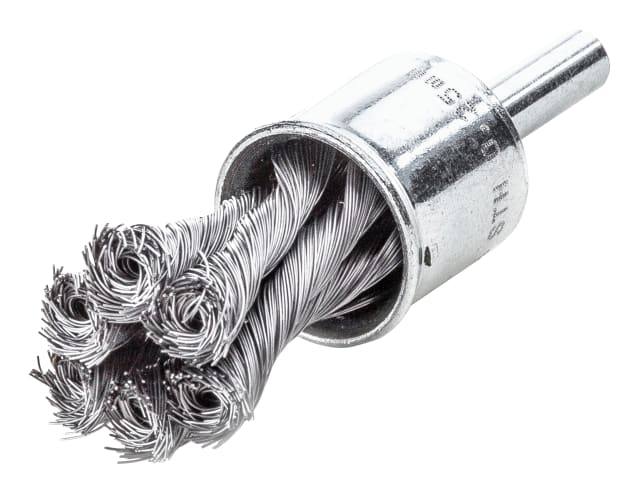 Knot End Brush with Shank 19mm - 0.35 Steel Wire LES453278