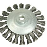 Conical Knot Brush 115mm M14 Bore -  0.35 Steel Wire LES472157