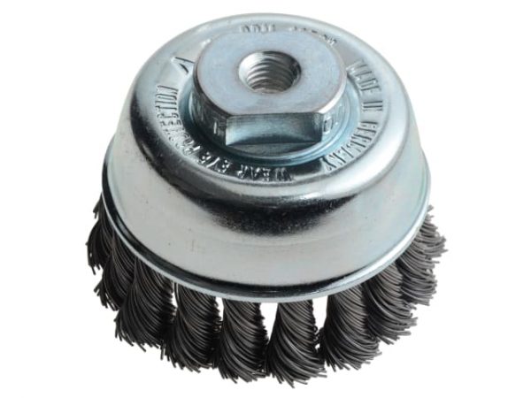 Knot Cup Brush 65mm M10x2.0 -  0.50 Steel Wire LES482214