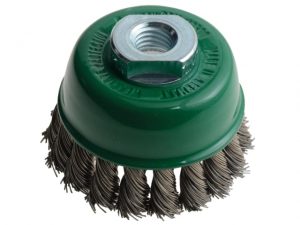Knot Cup Brush 65mm M14x2.0 -  0.50 Stainless Steel Wire LES482817