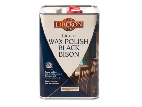 Liquid Wax Polish Black Bison Clear 5 litre LIBBBLWCL5L