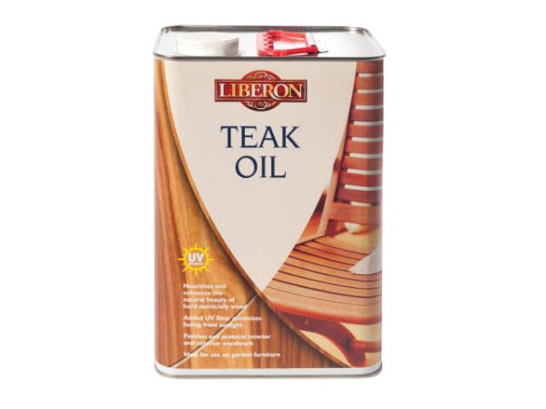 Teak Oil with UV Filters 5 litre LIBTOUV5L