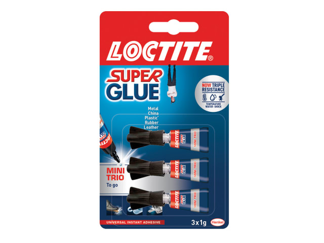 Superglue Mini Trio Tube 3 x 1g LOCSGMTN - Image 2