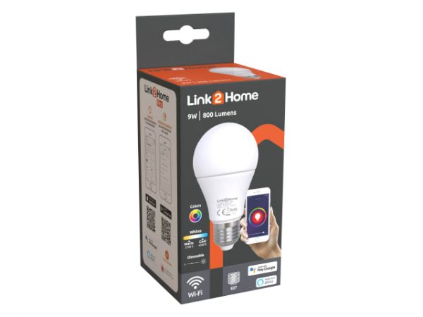 Wi-Fi LED ES (E27) Opal GLS Dimmable Bulb -  White + RGB 800 lm 9W LTHE279W - Image 2