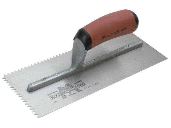 M701SD V 3/16in Notched Trowel DuraSoft® Handle 11 x 4.1/2in M/T701SD