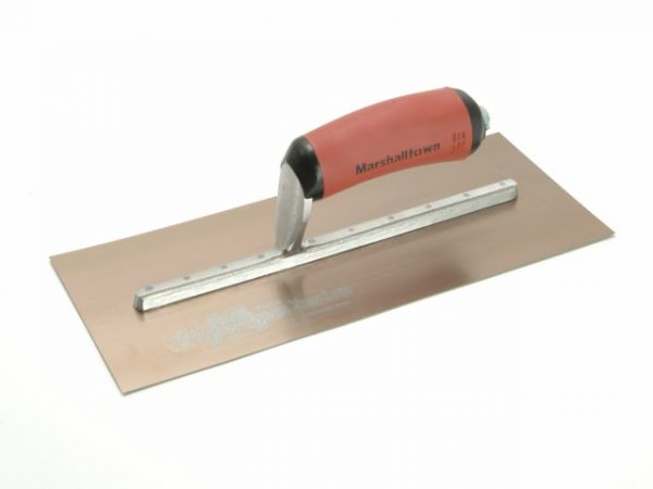 MPB7GSD Pre-Worn PermaShape® Finishing Gold S/S Trowel DuraSoft® 12 x 5in M/TMPB7GSD