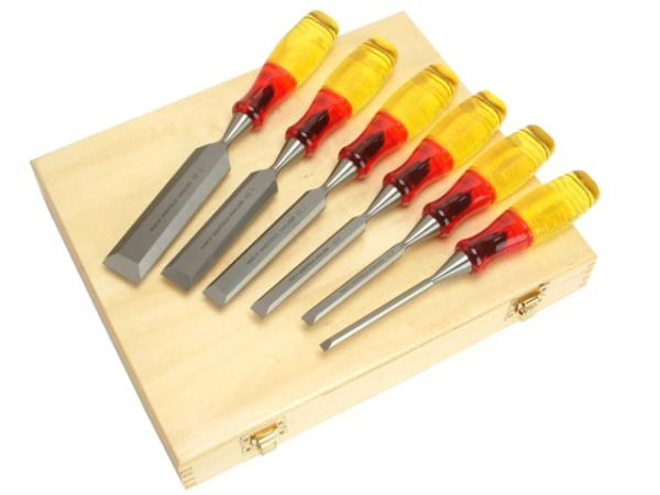 M373 Bevel Edge Chisel Splitproof Handle Set -  6 Piece MAR373S6