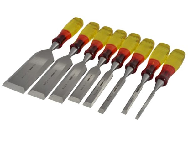 M373 Bevel Edge Chisel Splitproof Handle - Set 8: 6 10 12 19 25 32 38 & 50mm MAR373S8 - Image 2