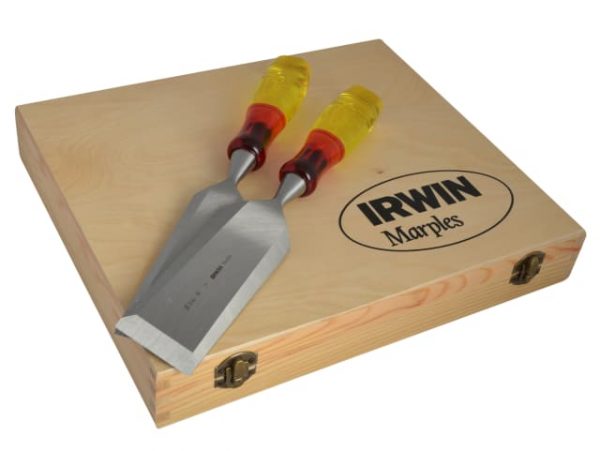 M373 Bevel Edge Chisel Splitproof Handle - Set 8: 6 10 12 19 25 32 38 & 50mm MAR373S8 - Image 3