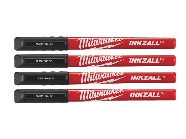 INKZALL Ultra Fine Tip Pen Black (Pack 4) MHT48223164