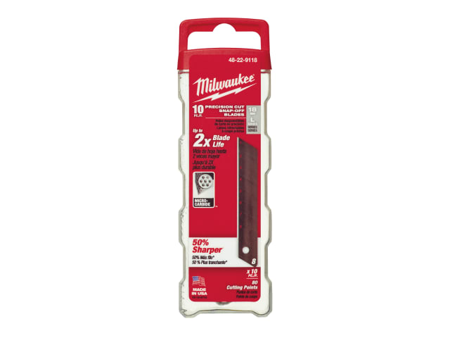 Snap-Off Blades 18mm (Pack 10) MHT48229118 - Image 2