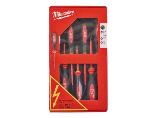 VDE Screwdriver Set -  7 Piece SL/PH/PZ/Tester MHT932464067 - Image 2