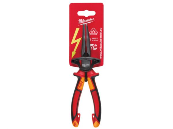VDE Long 45° Round Nose Pliers 205mm MHT932464565 - Image 2
