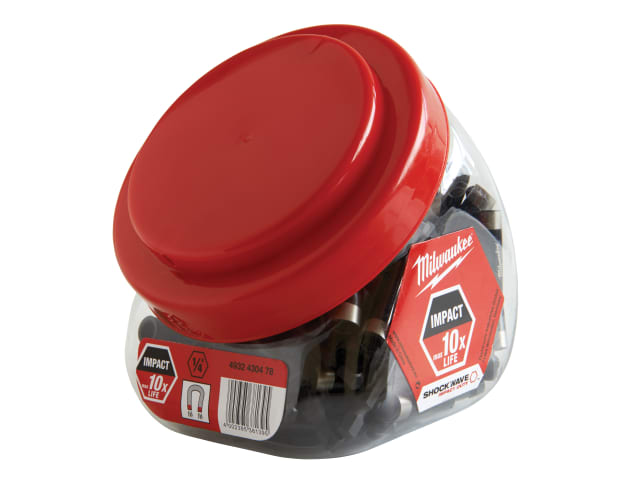 SHOCKWAVE Magnetic Bit Holder 60mm (Jar of 100) MIL472063
