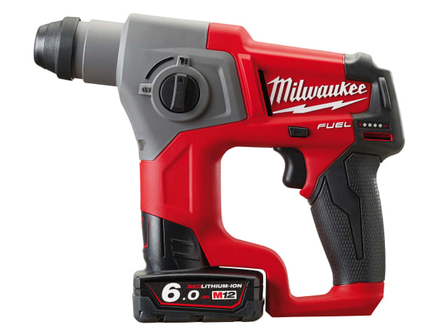 M12 CH-602X Fuel SDS Hammer 12V 2 x 6.0Ah Li-ion MILM12CH602X - Image 2