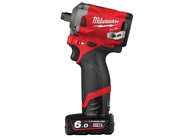 M12 FIWF12-622X FUEL Impact Wrench Kit 12V 1 x 2.0Ah & 1 x 6.0Ah Li-ion MILM12FIW12X - Image 2