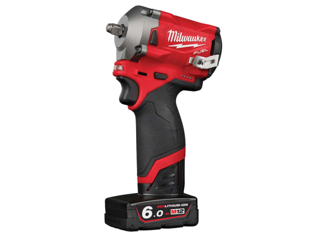 M12 FIW38-622X FUEL Impact Wrench Kit 12V 1 x 2.0Ah & 1 x 6.0Ah Li-ion MILM12FIW38X