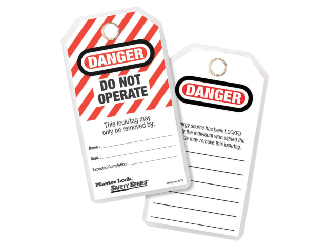 Lockout Tags (12) - DANGER DO NOT OPERATE MLK497A