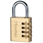 Brass Finish 40mm 4-Digit Combination Padlock MLK604