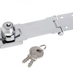Chrome Plated Steel Locking Hasp 117mm MLK725
