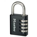 Black Finish 40mm 4-Digit Combination Padlock MLK7640BLK