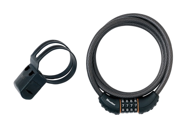 Black Braided Steel Combination Cable 1.8m x 10mm MLK8120E
