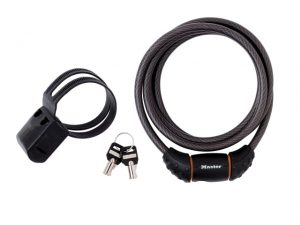 Black Braided Steel Keyed Cable 1.8m x 10mm MLK8130E