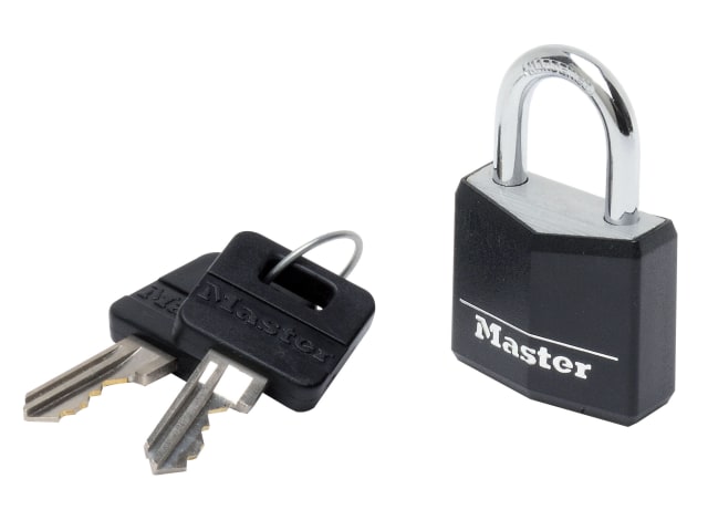 Aluminium Black Vinyl Cover 30mm Padlock 4-Pin MLK9130BLK